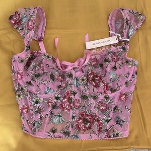 Victoria's Secret Pink Floral Lace Bra